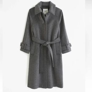 NWOT Abercrombie &Fitch Tailored Wool Blend Coat